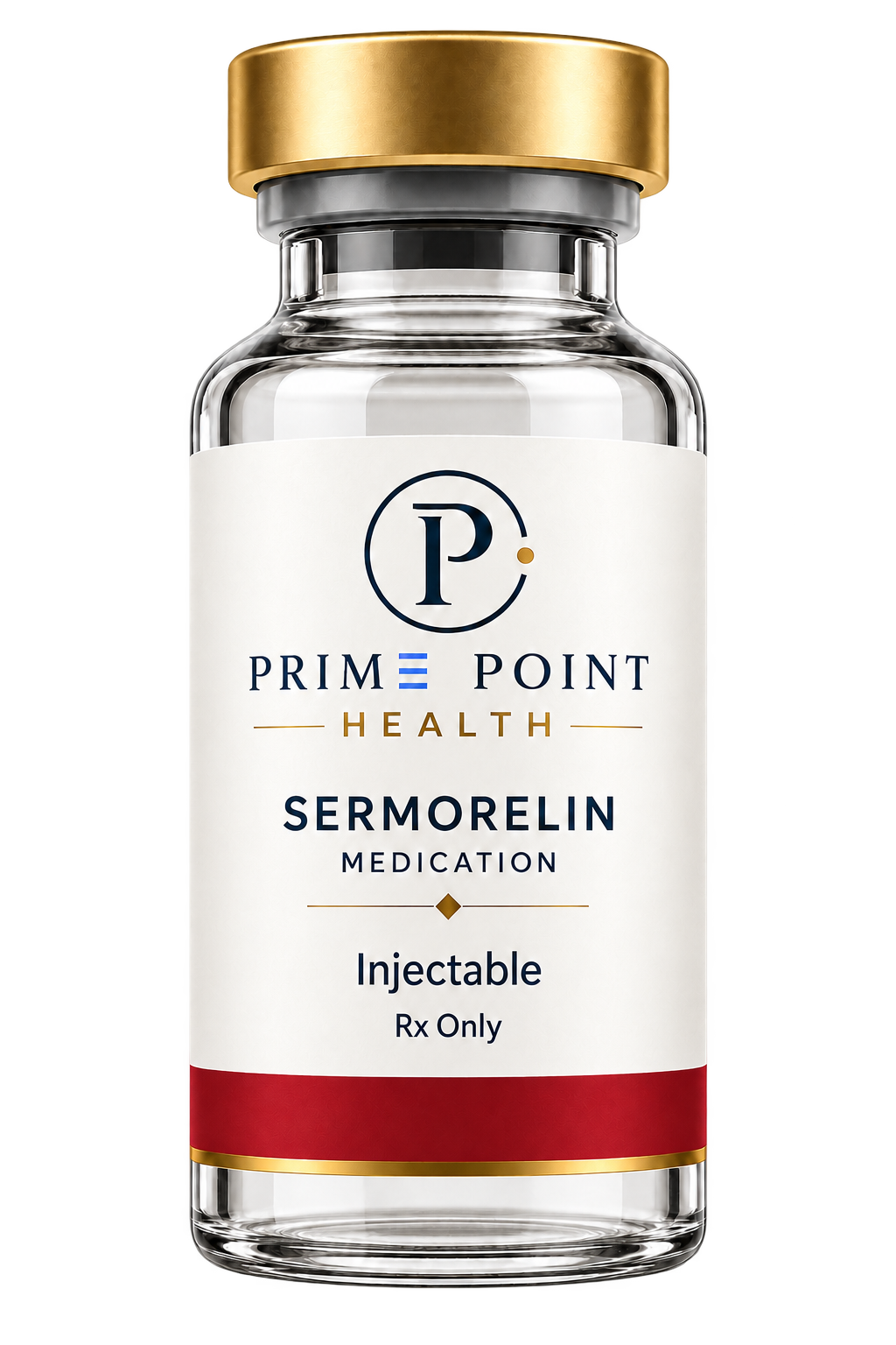 Sermorelin injection bottle